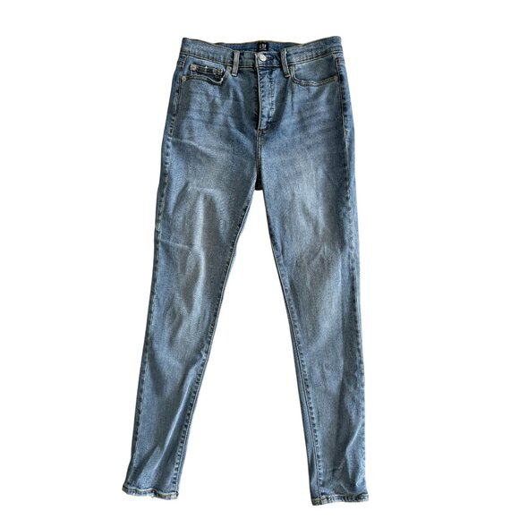 GAP Denim True Skinny Distressed Blue Jeans Size 29 - Picture 7 of 7